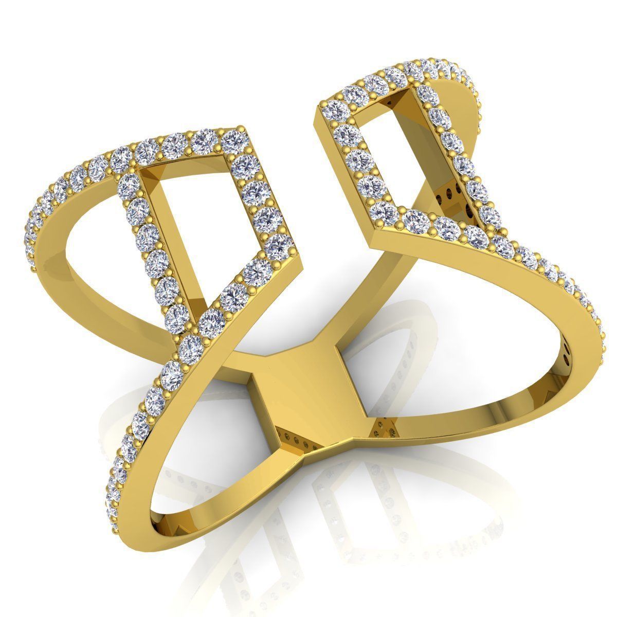 Fancy Woman Ring  3D print model_1