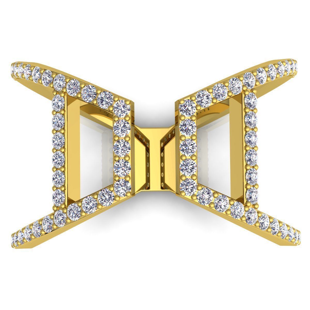 Fancy Woman Ring  3D print model_6