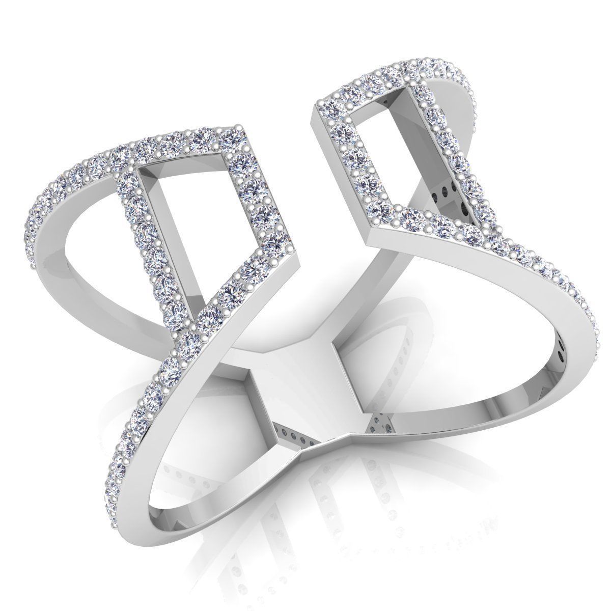 Fancy Woman Ring  3D print model_2
