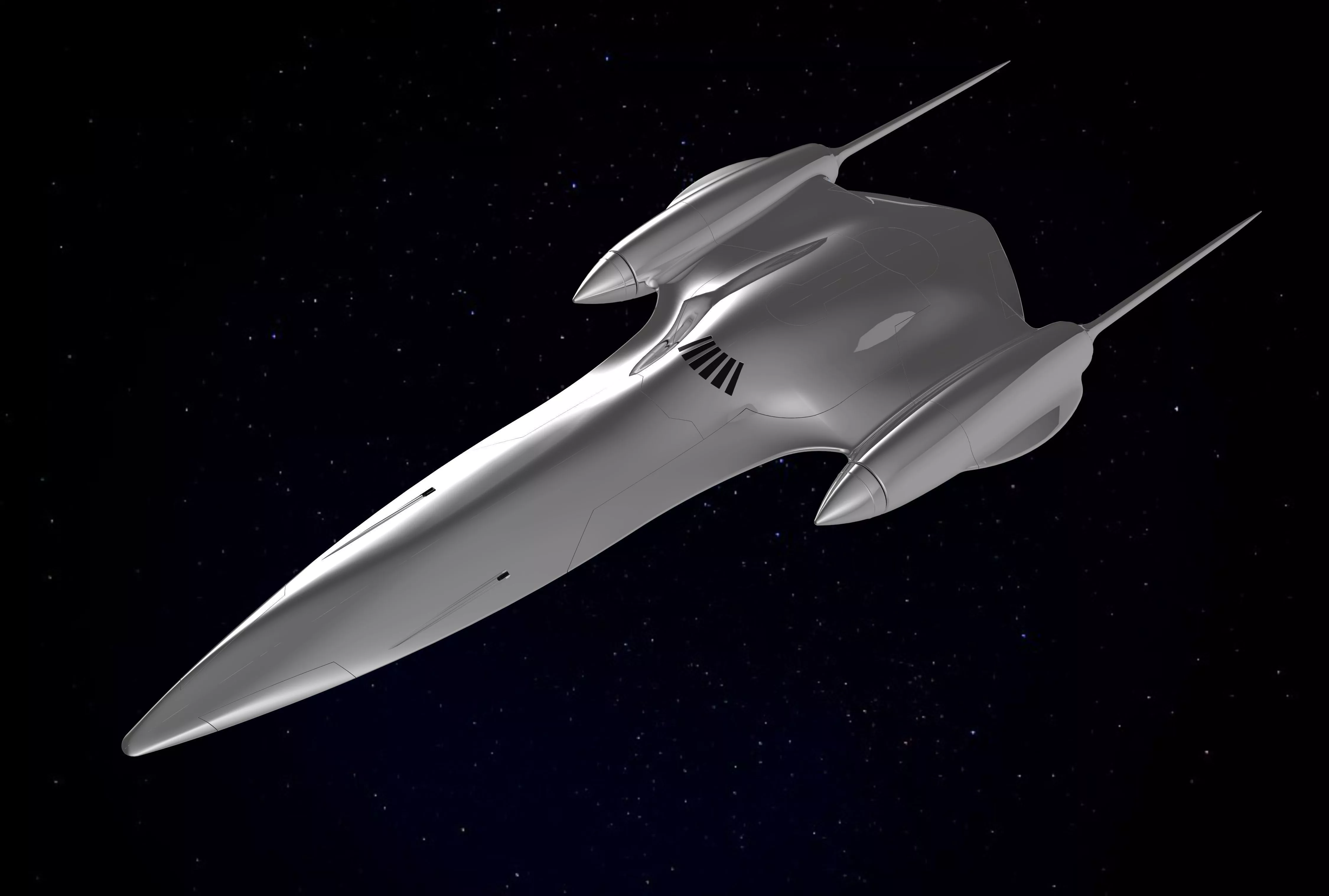 Starship J-type 327 Scale 1 to 10 3D model
