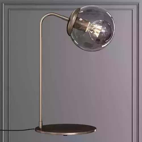 Modo Desk Lamp Bronze and Gray Glass