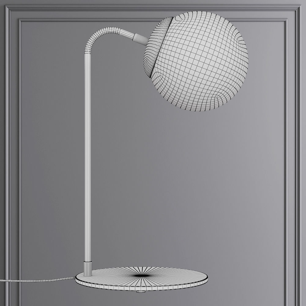 Modo Desk Lamp Bronze and Clear Glass 3D model_1