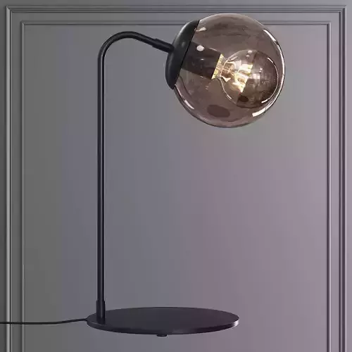 Modo Desk Lamp Black and Smoke Glass