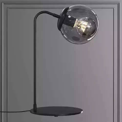 Modo Desk Lamp Black and Gray Glass