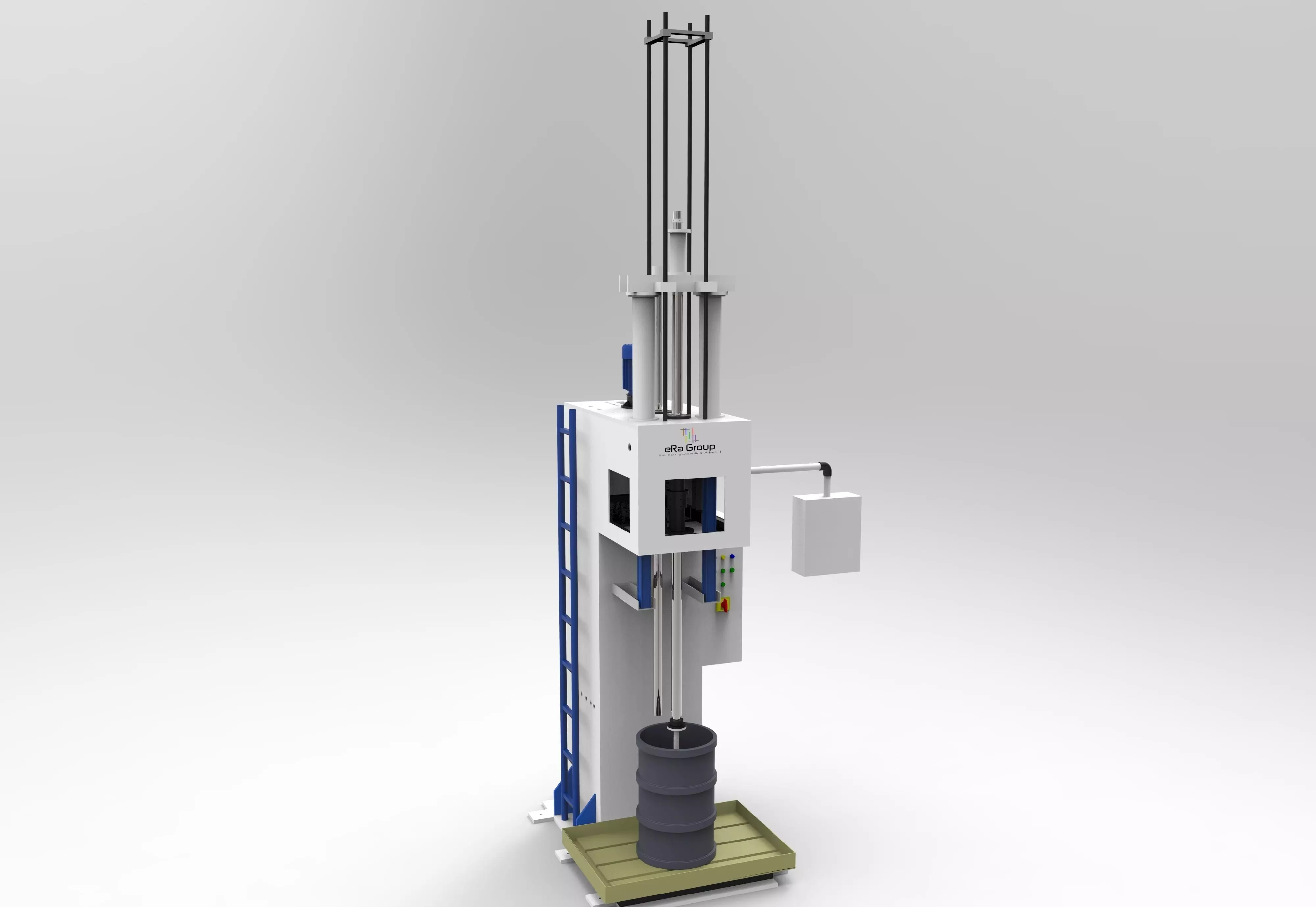 Honing machine Complete Manufacturable Design 3D model_0