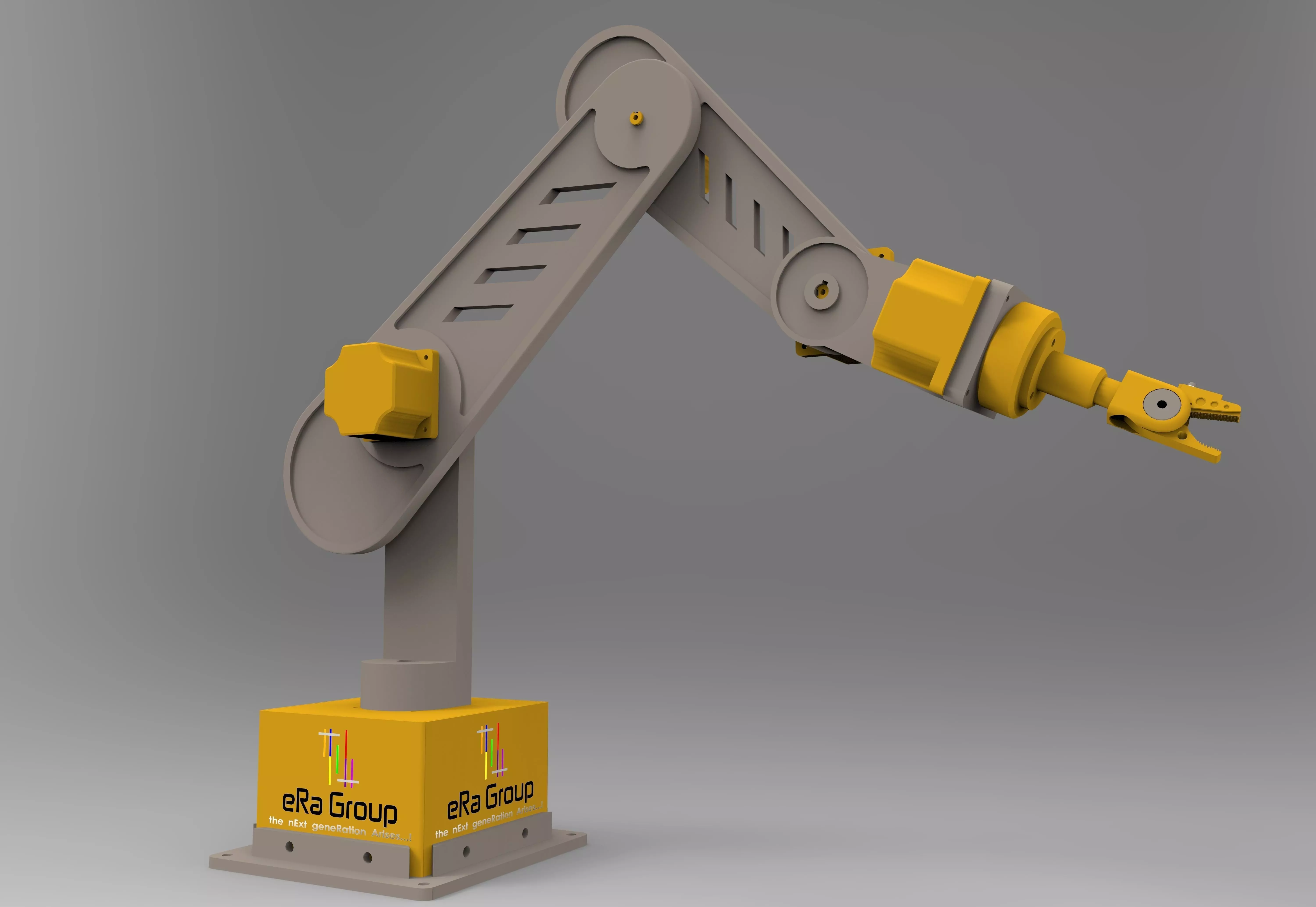 Robotic arm complete parametric model 3D model_0