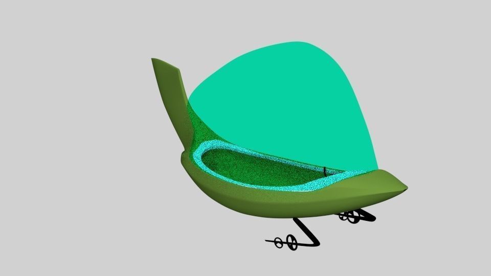 Jetsons Space Ship Free 3D model_0