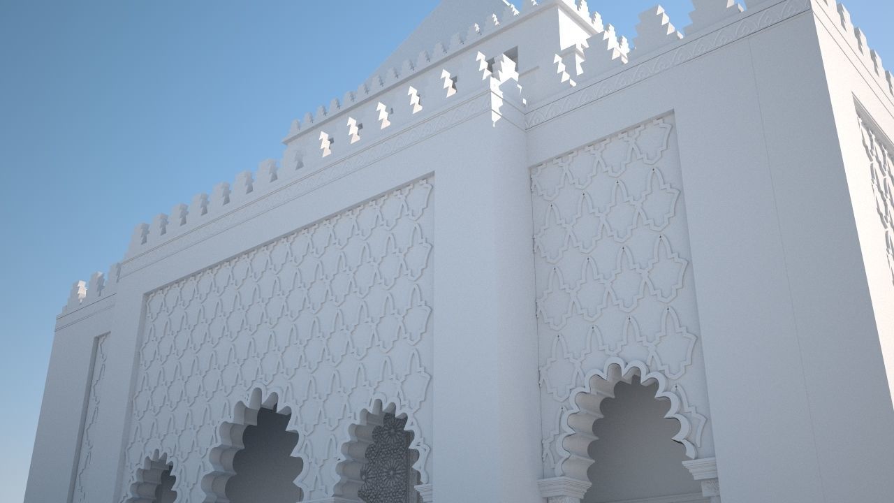 Mausoleum of Mohammed V 3D 3D model_4