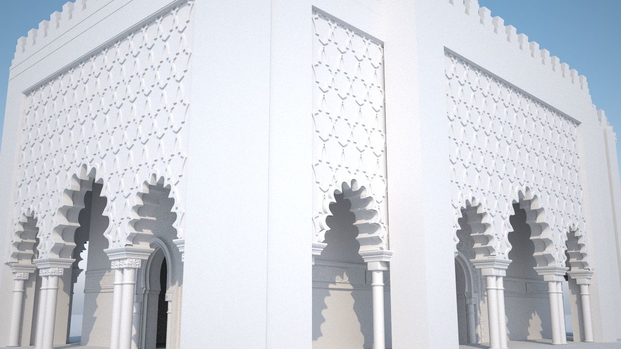 Mausoleum of Mohammed V 3D 3D model_2