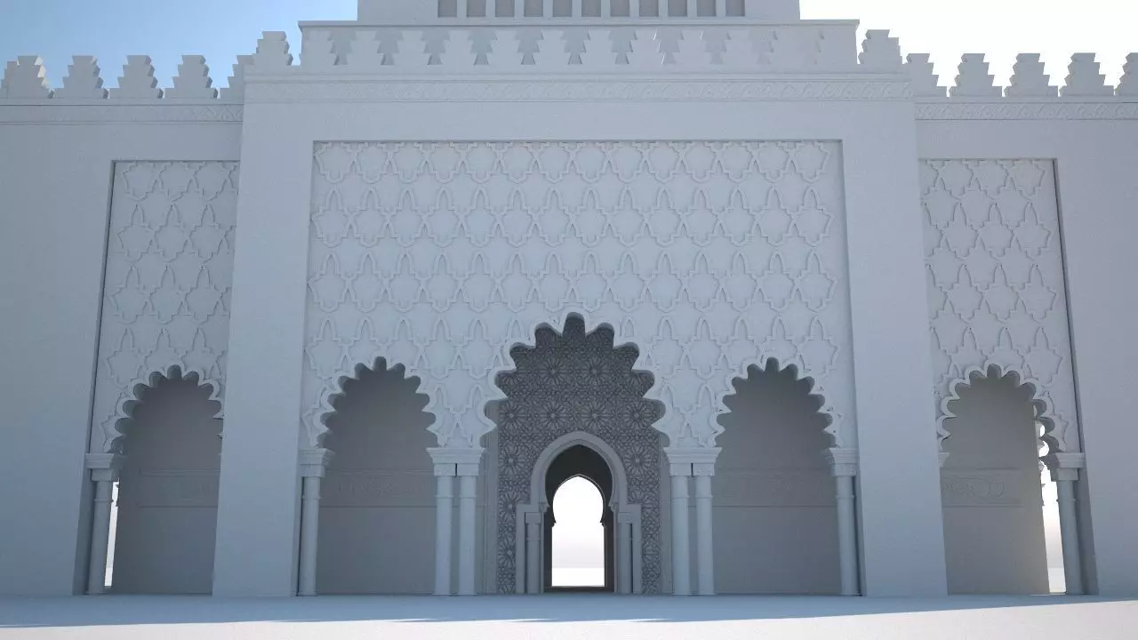 Mausoleum of Mohammed V 3D 3D model_0