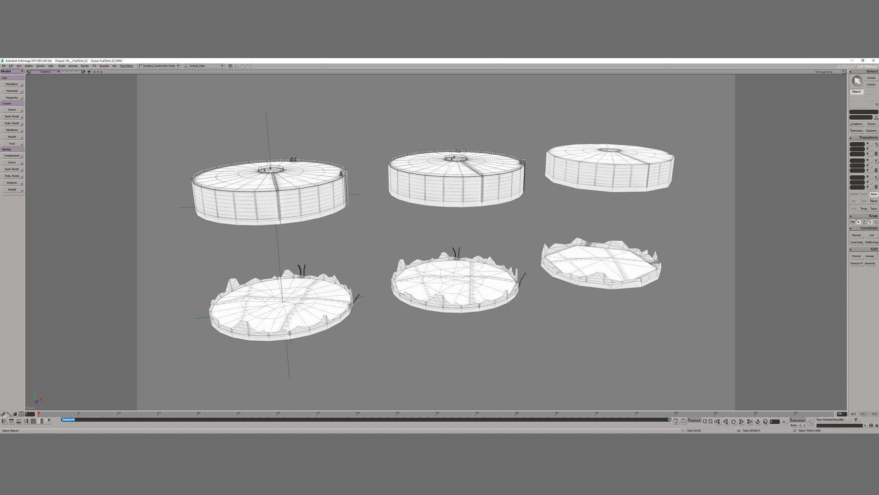 FuelTank 02 with Damage Low-poly 3D model_15