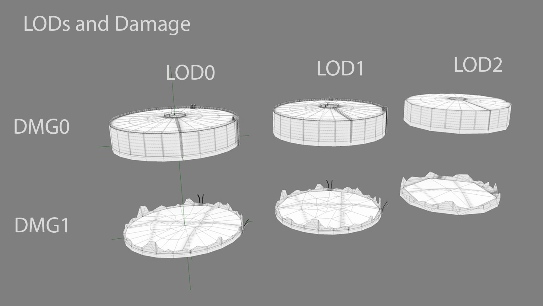 FuelTank 02 with Damage Low-poly 3D model_1