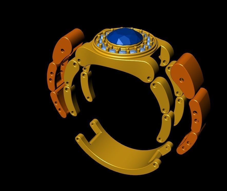   MEN RING 01 3D print model_10