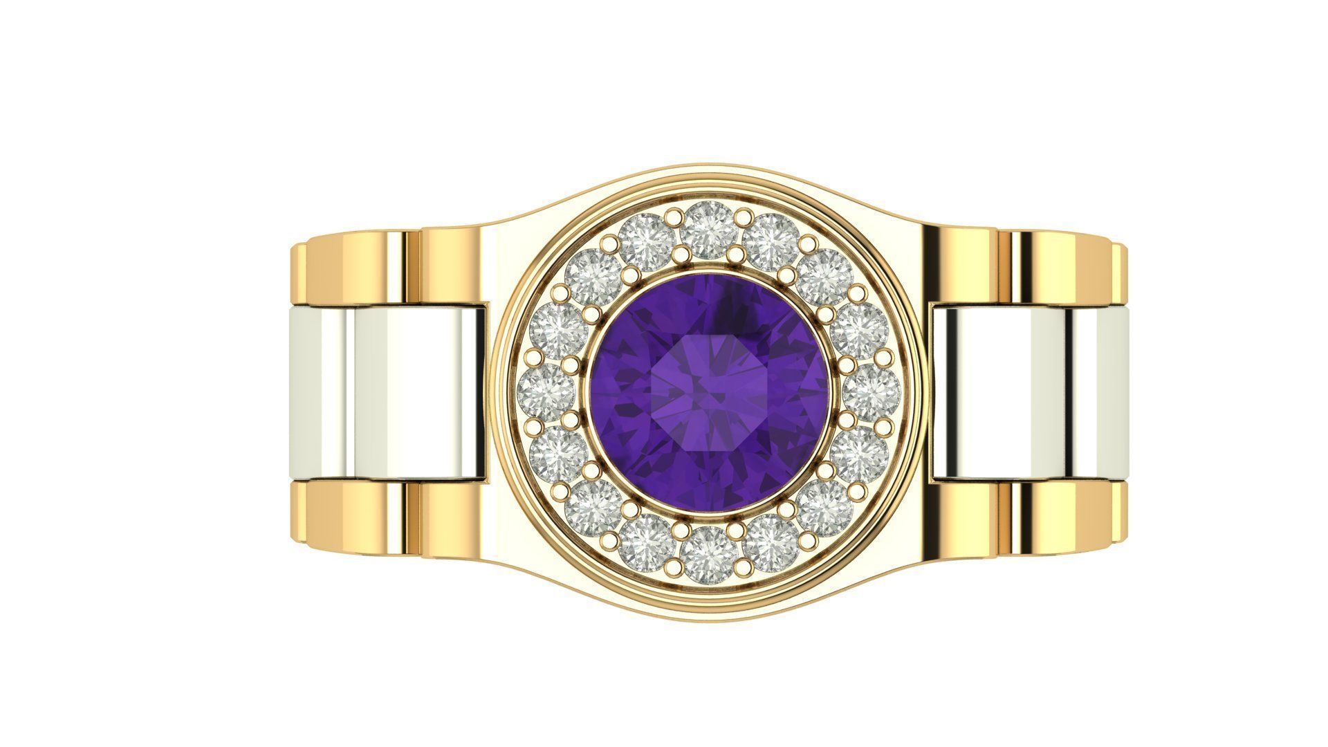   MEN RING 01 3D print model_3