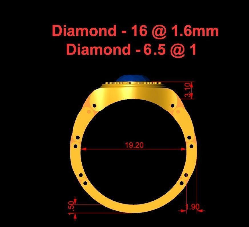   MEN RING 01 3D print model_6