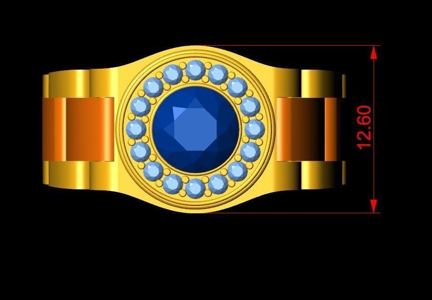   MEN RING 01 3D print model_7