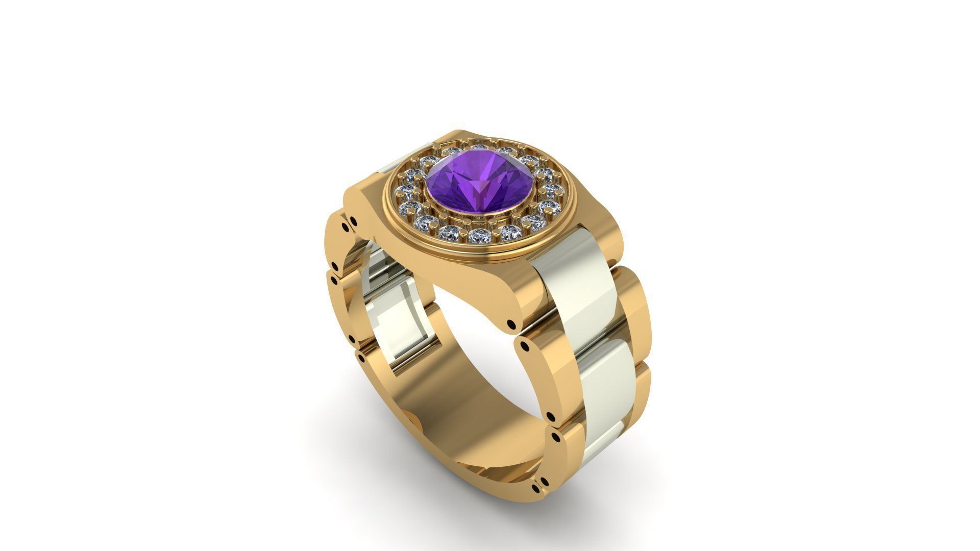   MEN RING 01 3D print model_1
