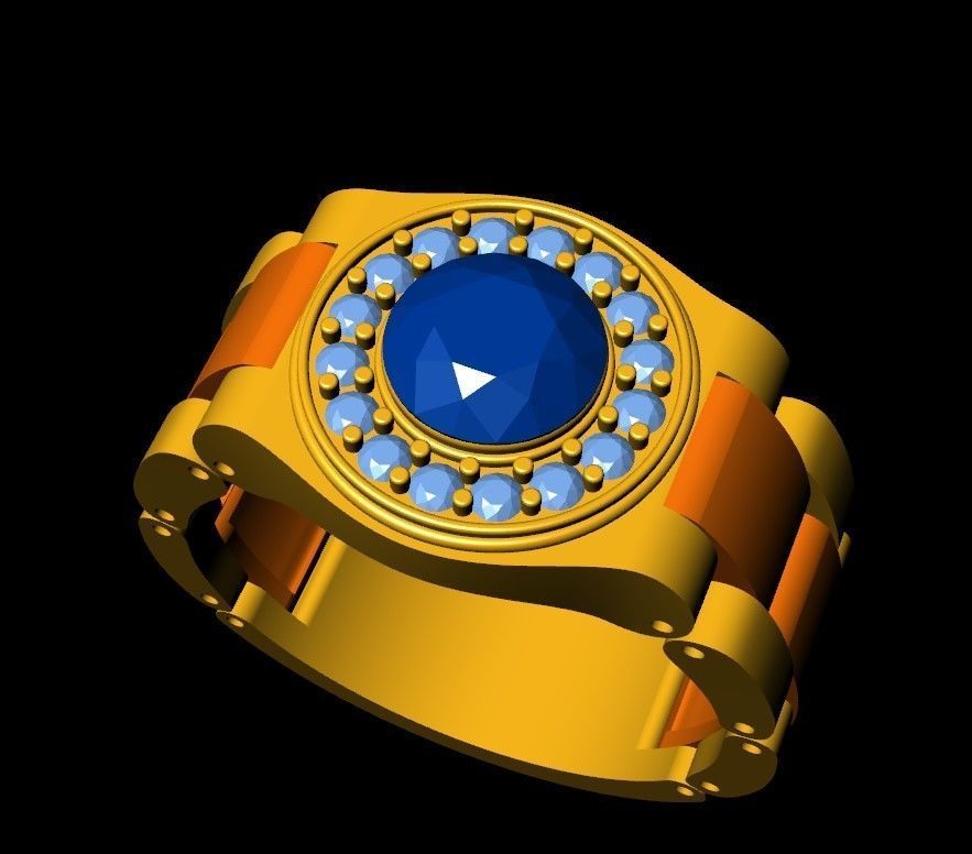   MEN RING 01 3D print model_8