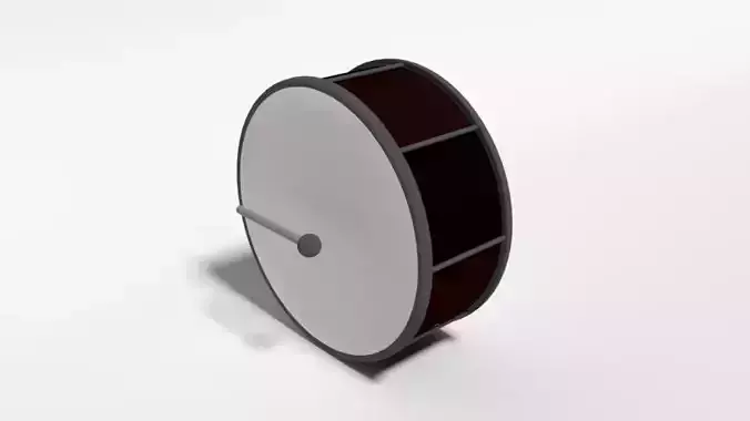 Low Poly Cartoon Big Drum