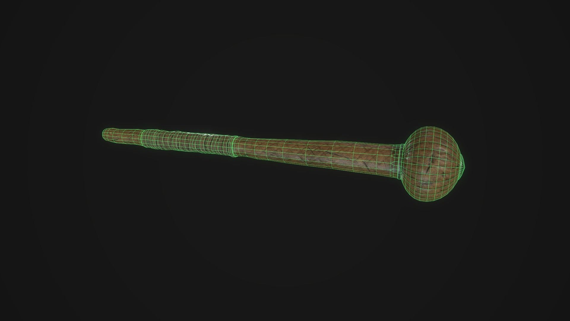Kerrie Zulu Mace Low-poly 3D model_6