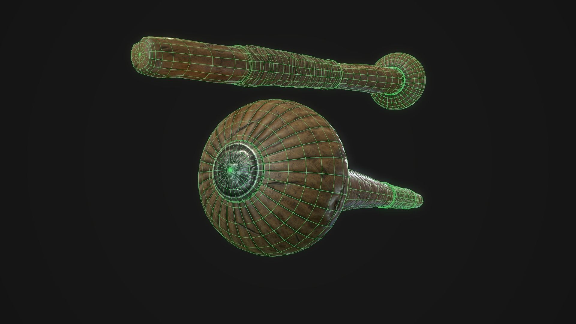 Kerrie Zulu Mace Low-poly 3D model_7