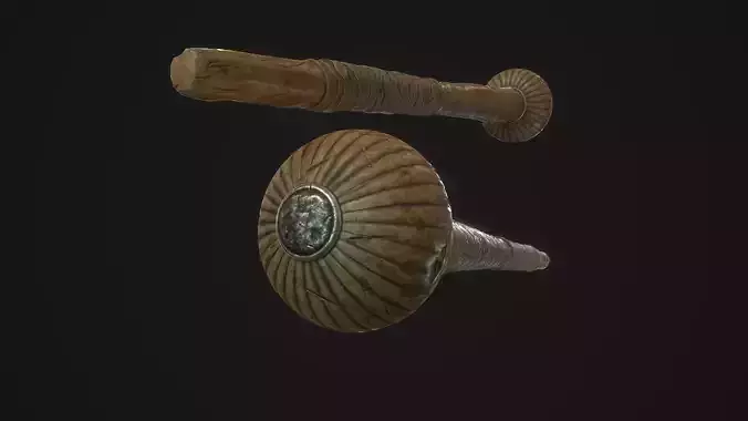 Kerrie Zulu Mace Low-poly 3D model