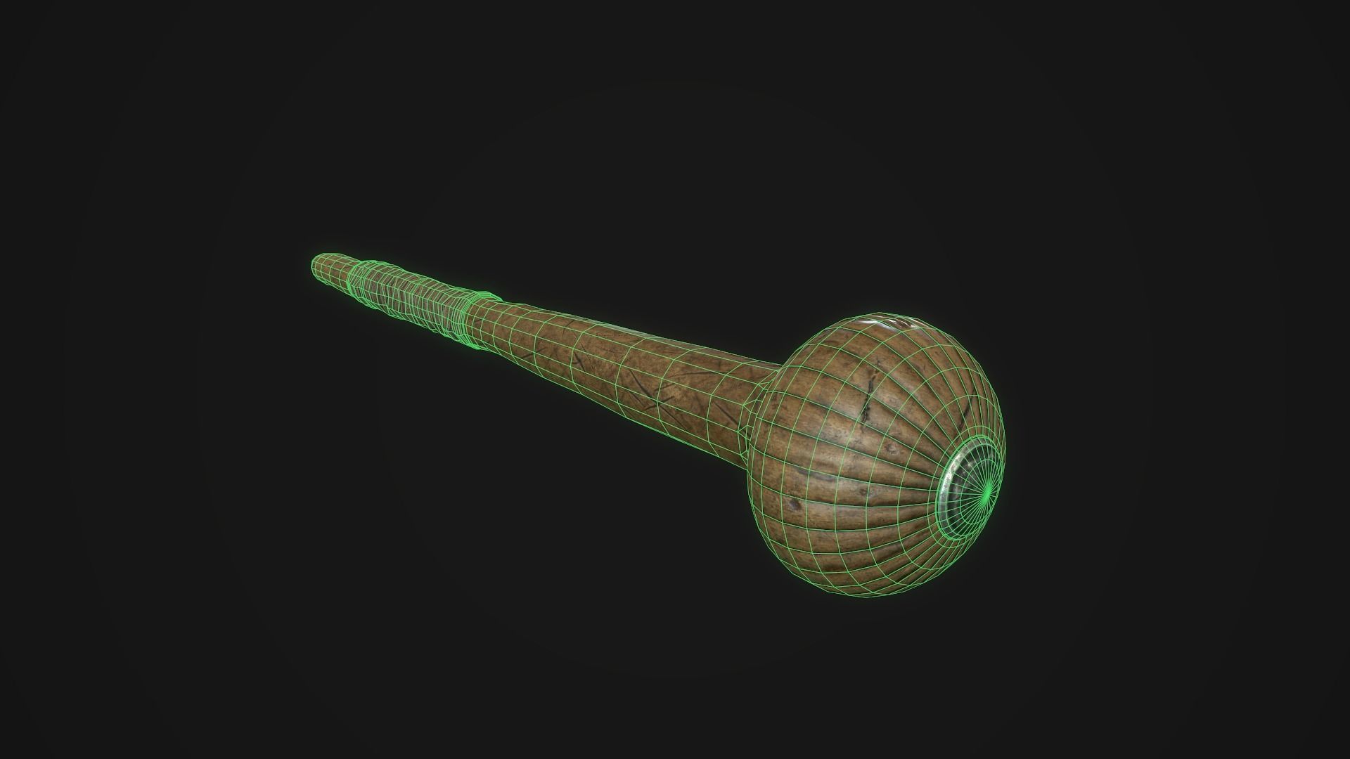 Kerrie Zulu Mace Low-poly 3D model_2