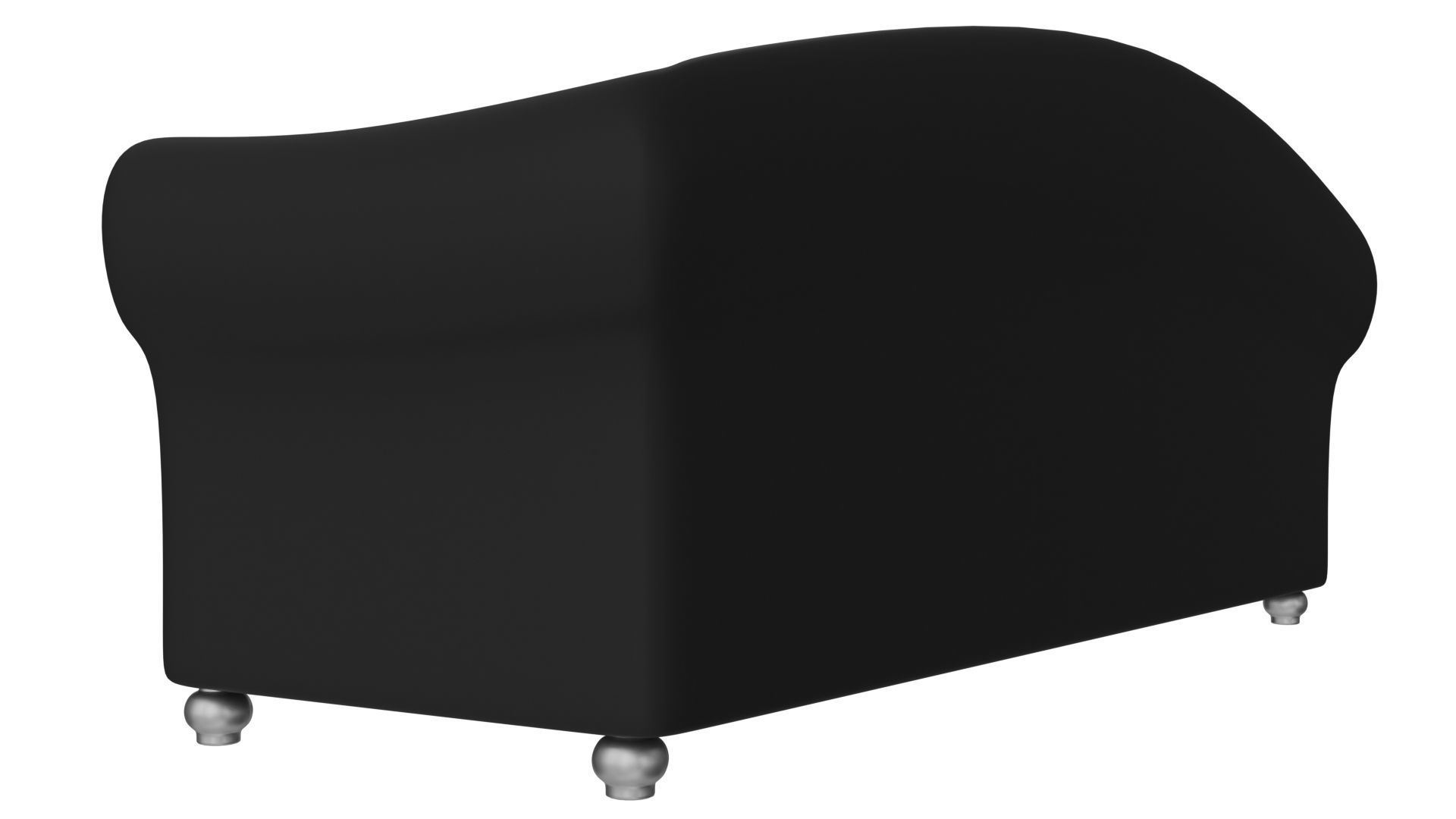 Black Sofa  Low-poly 3D model_13