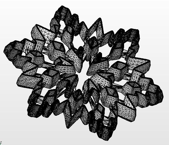 Interesting Snowflake Cookie Cutter 3D print model_8