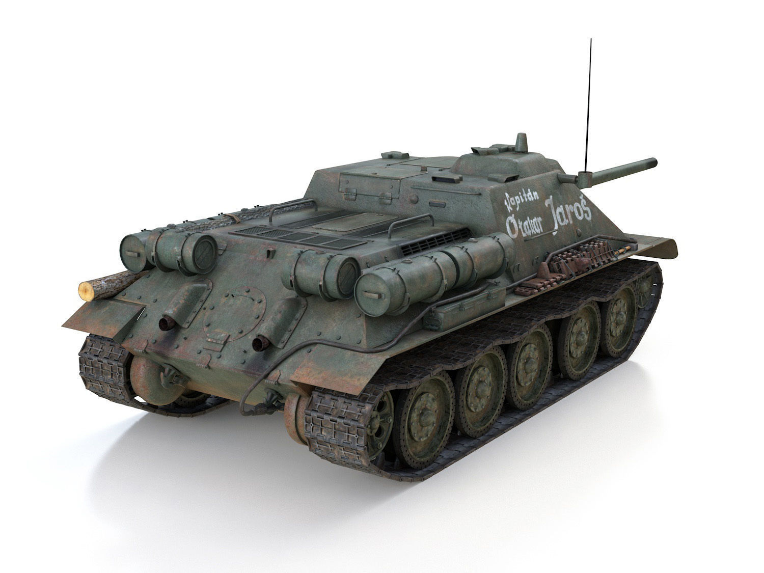 SU-85 - Kapitan Otakar Jaros 3D model_5