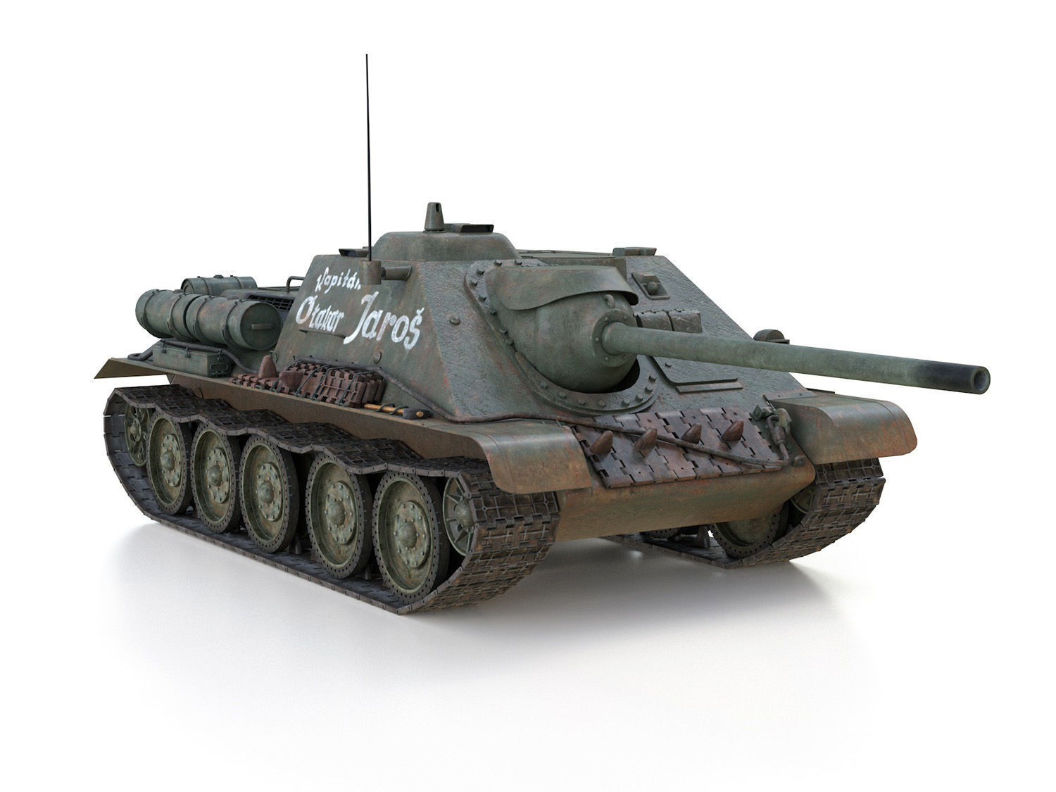 SU-85 - Kapitan Otakar Jaros 3D model_8