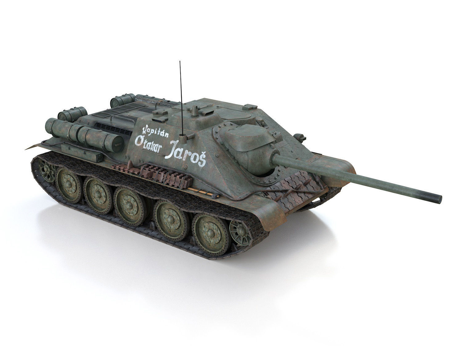 SU-85 - Kapitan Otakar Jaros 3D model_7