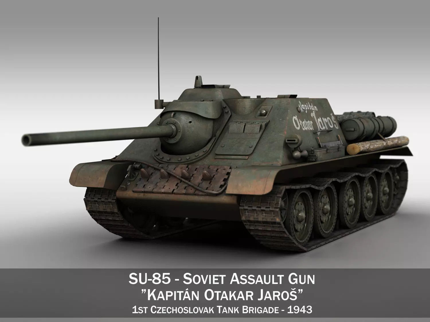 SU-85 - Kapitan Otakar Jaros 3D model_0