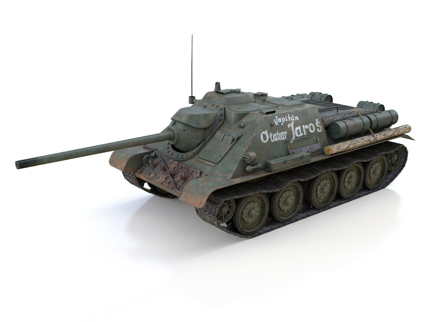 SU-85 - Kapitan Otakar Jaros 3D model_2