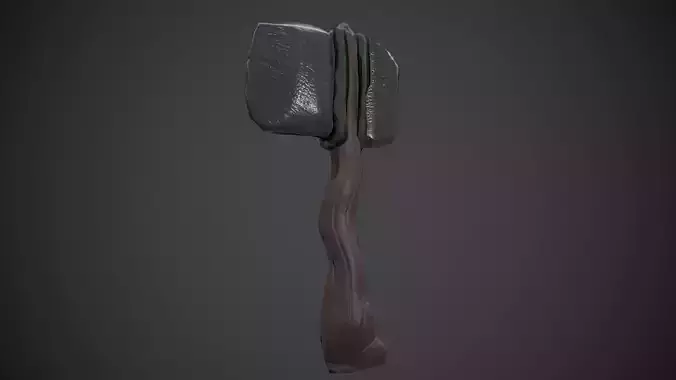 Axe-Survival Remastered Free low-poly 3D model