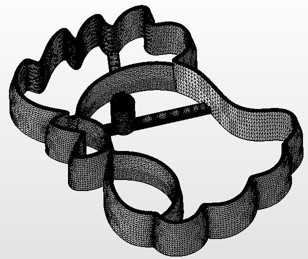 Cockerel Cookie Cutter 3D print model_8