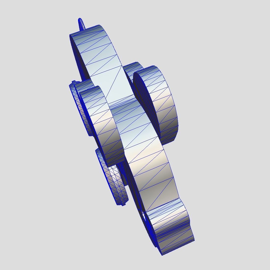 Wooden Elephant Toy  Low-poly 3D model_7