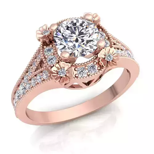 Royal Vintage Woman Diamond Ring 