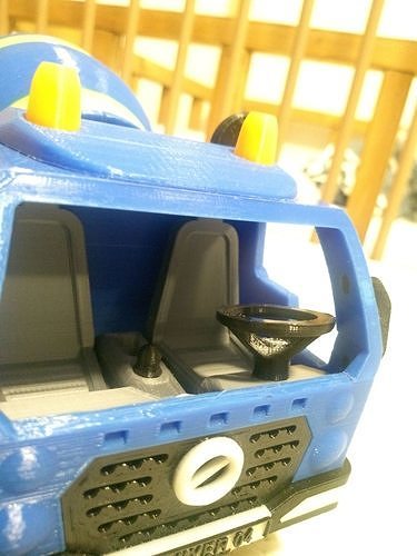 Concrete mixer truck toy fully 3D printable 3D print model 7