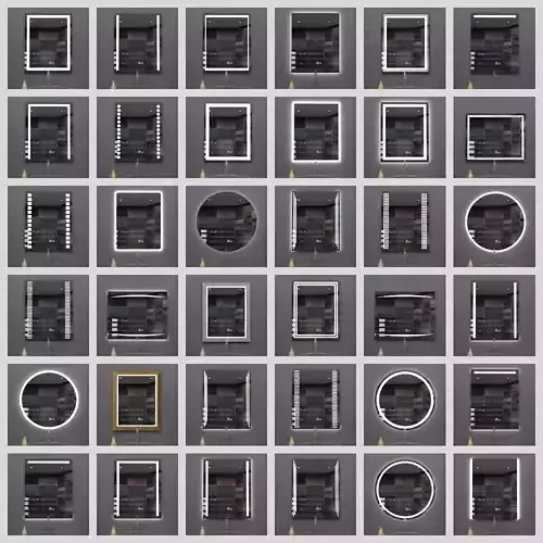 Illuminated Mirrors 3D model