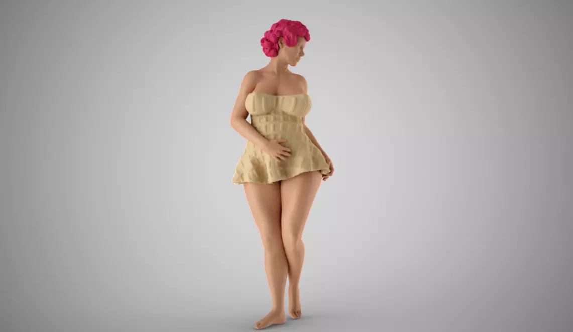 Ice Cream Girl 3D print model