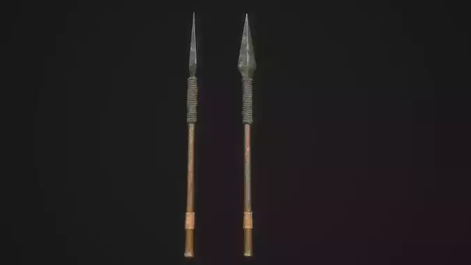 Assegay two arrowheads