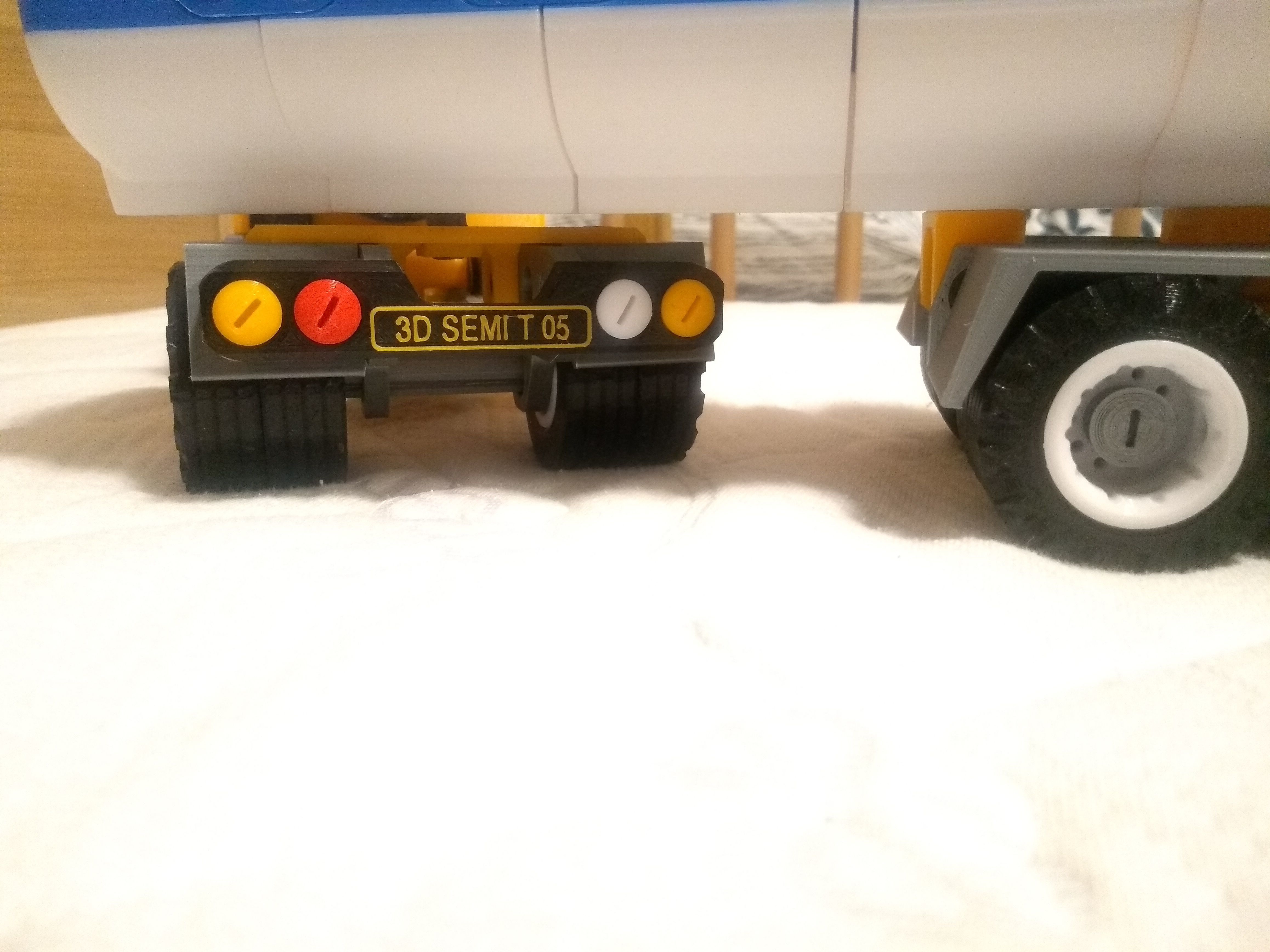 Semi truck toy - fully 3D printable - assembly experience 3D print model_13