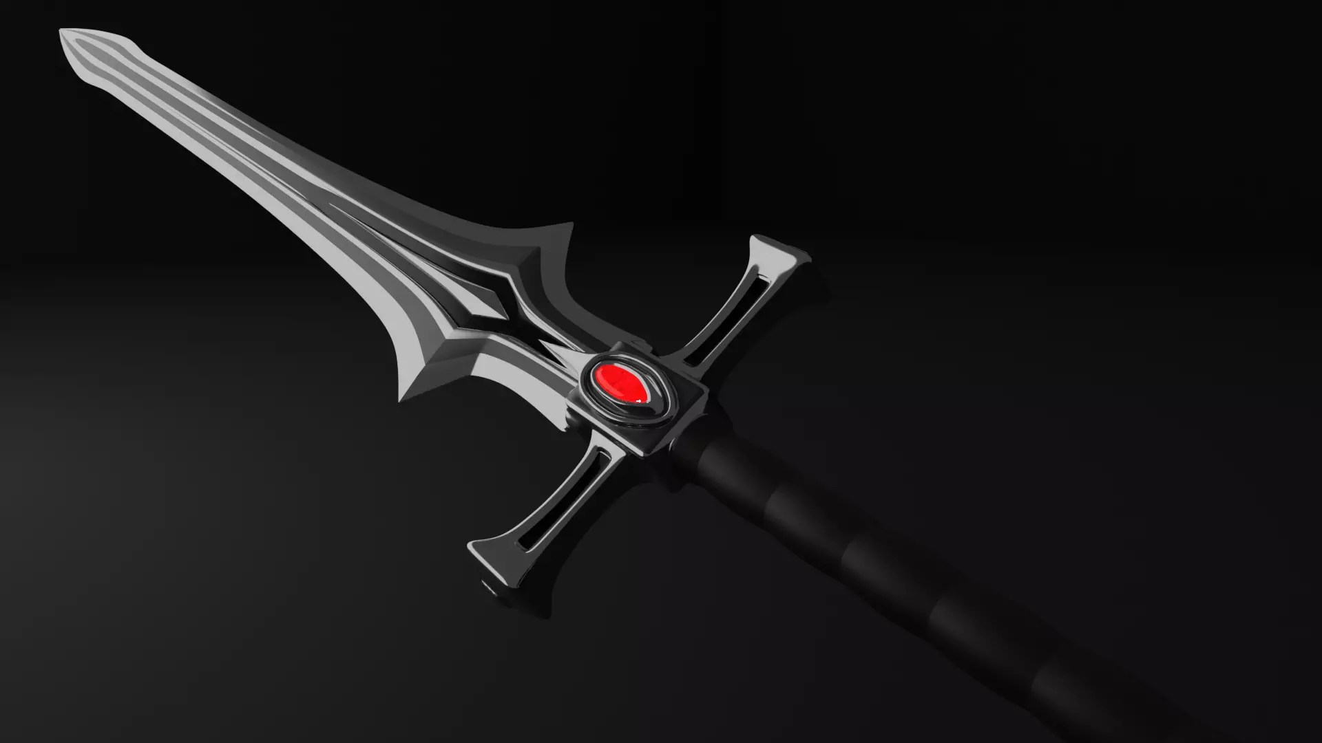 RPG 2-handed Sword  3D model_0