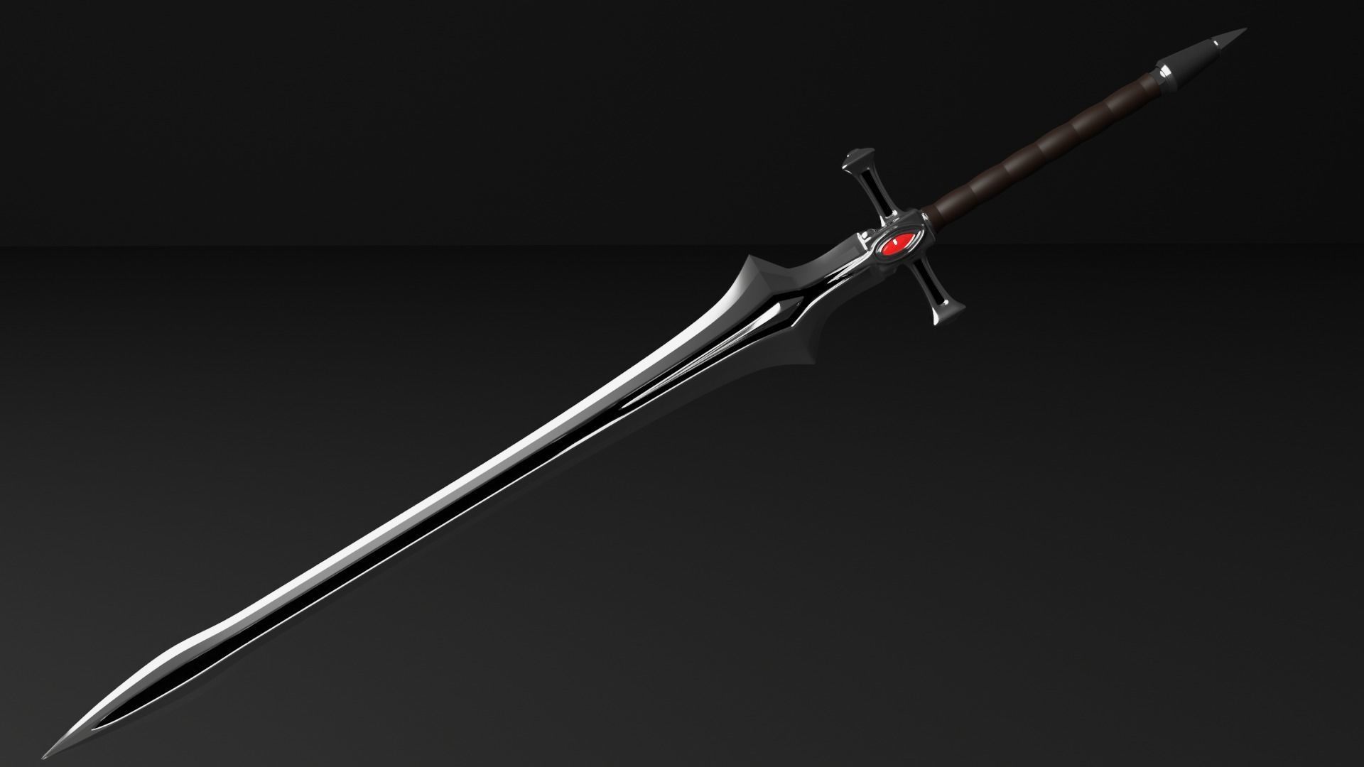RPG 2-handed Sword  3D model_1