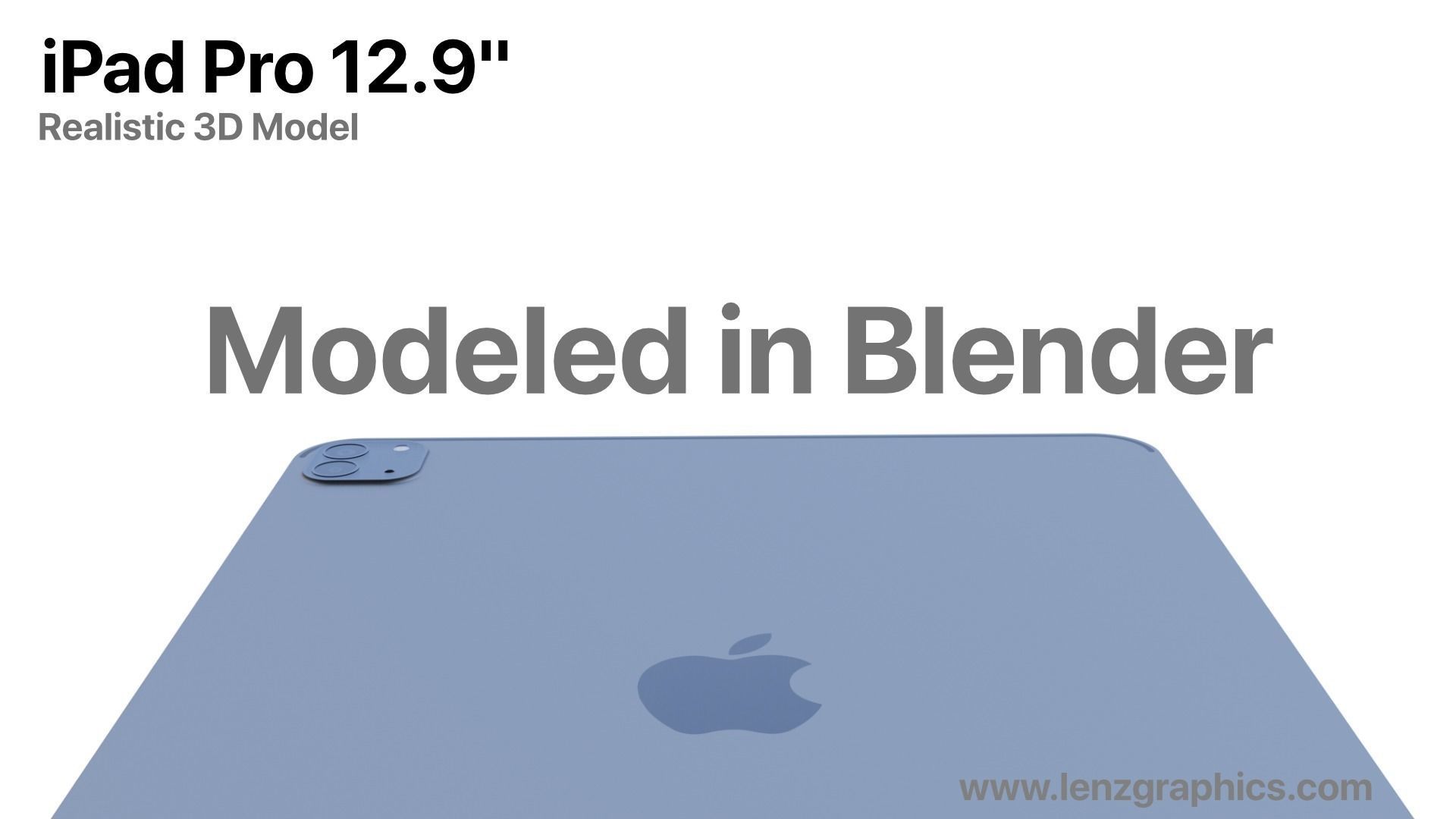 2020 iPad Pro 3D model_2