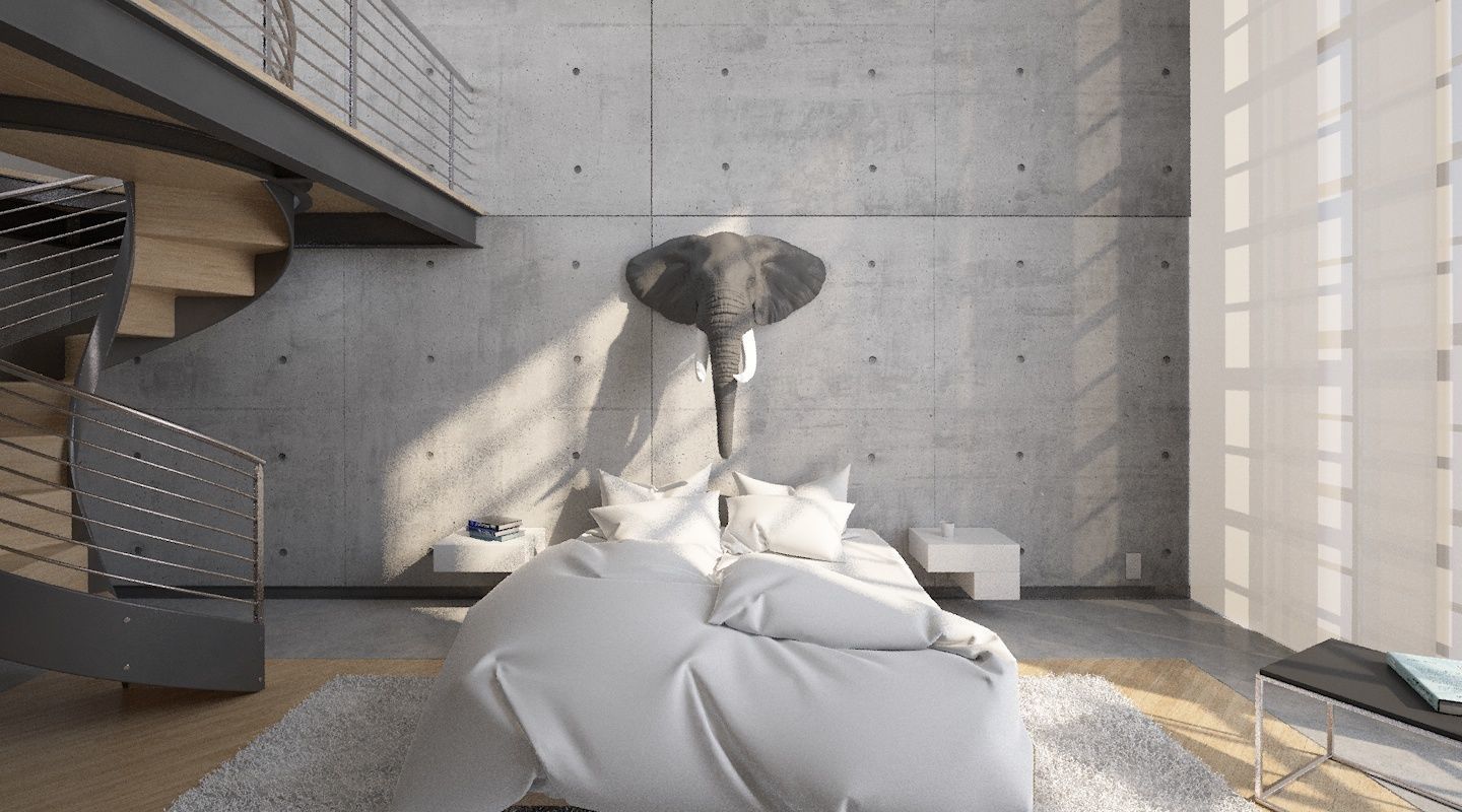 Elephant Head 3D print model_22