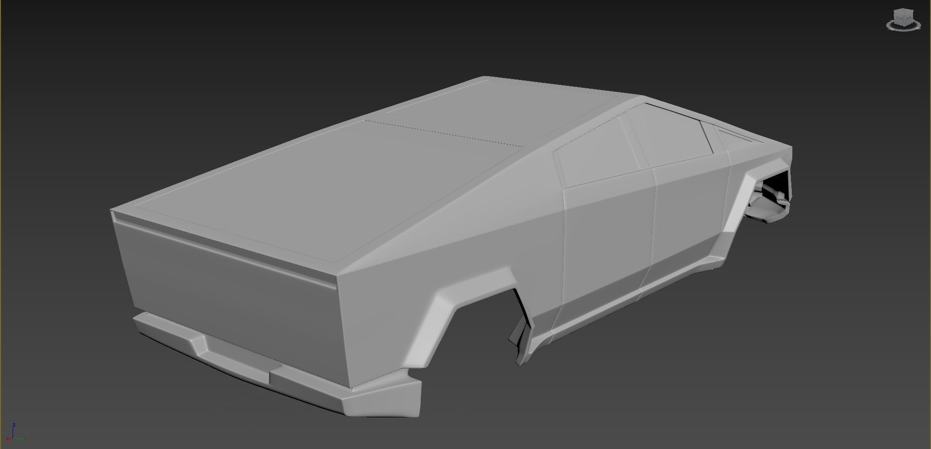 Tesla CyberTruck 3D print model_9