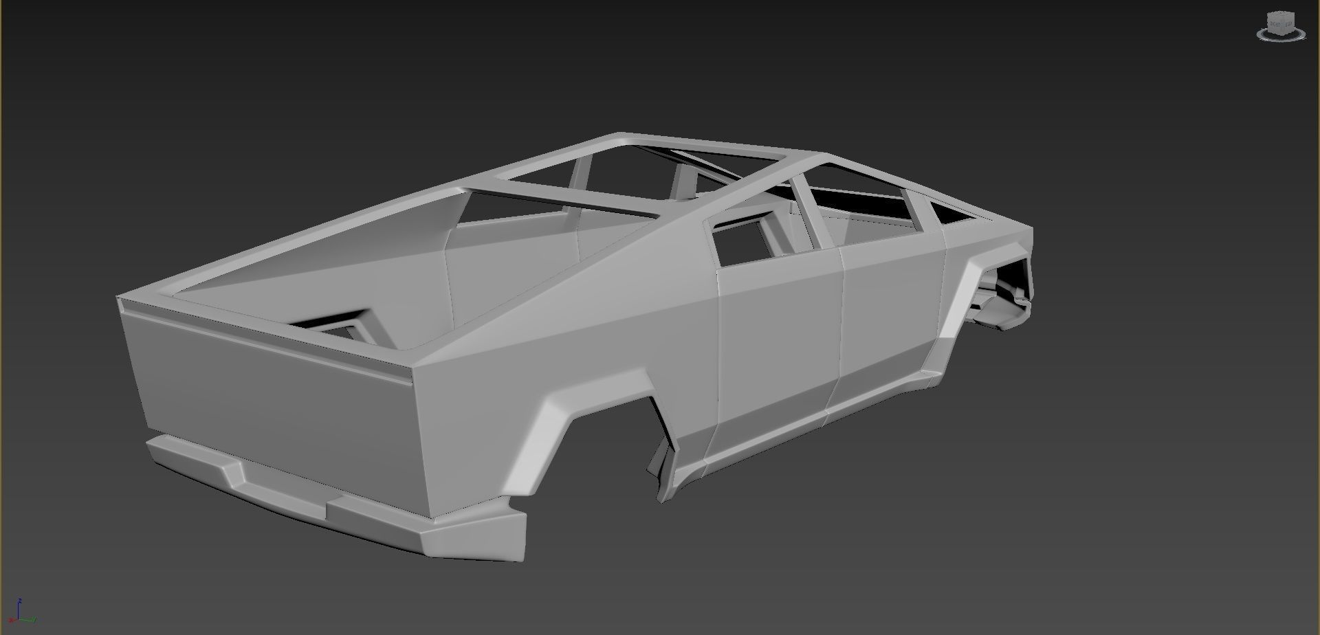 Tesla CyberTruck 3D print model_5
