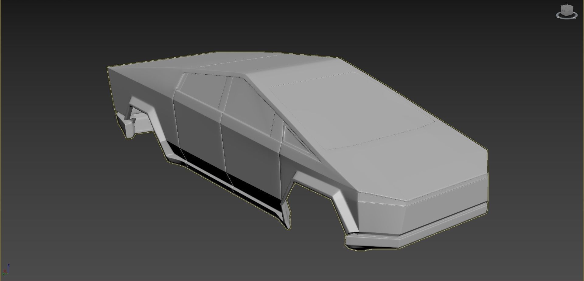 Tesla CyberTruck 3D print model_11